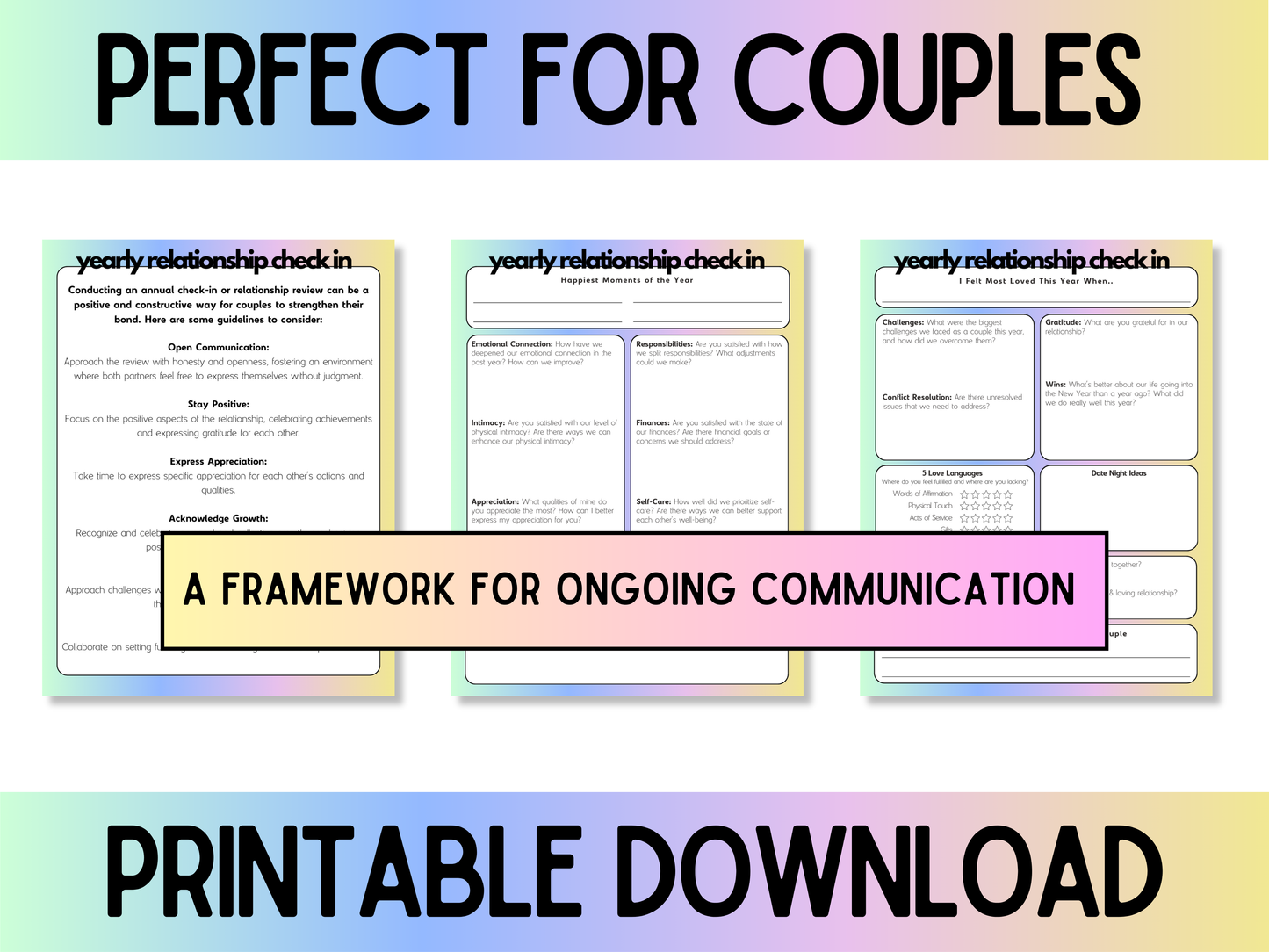 Relationship Review Marriage worksheet