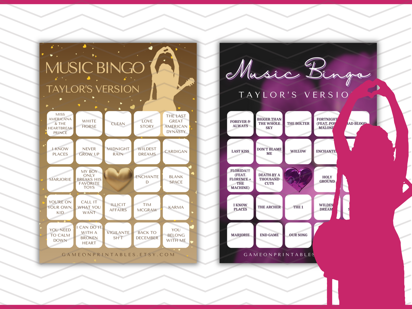 Swift Music Bingo With Playlist