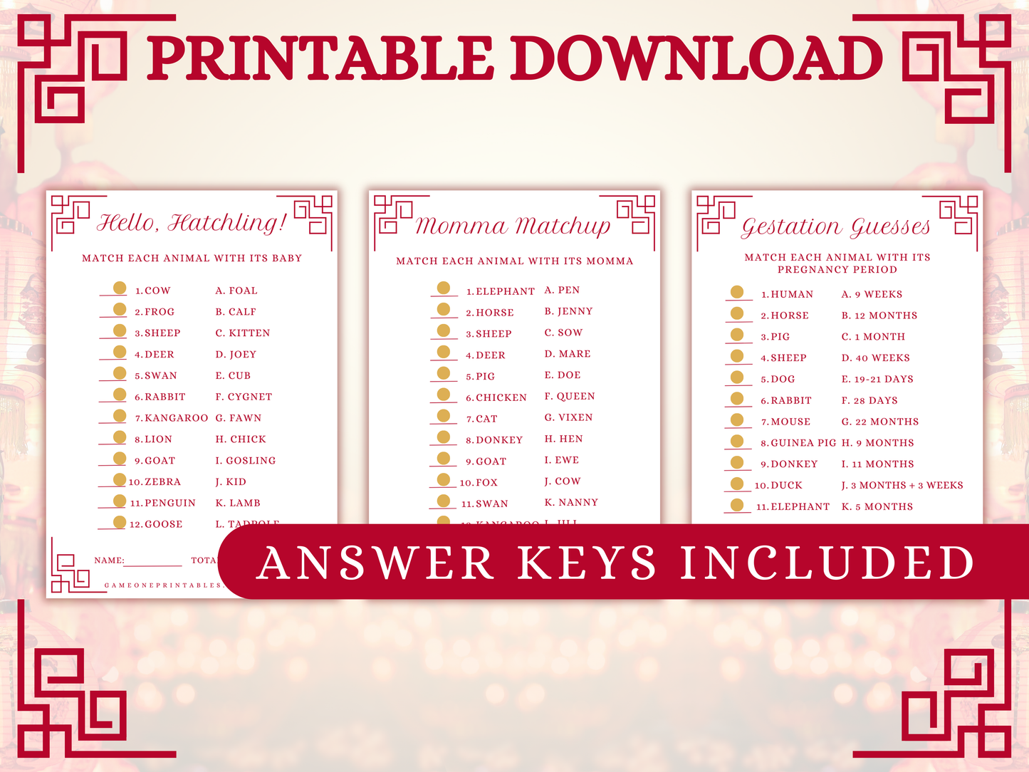 Dragon Baby Shower Printable Games
