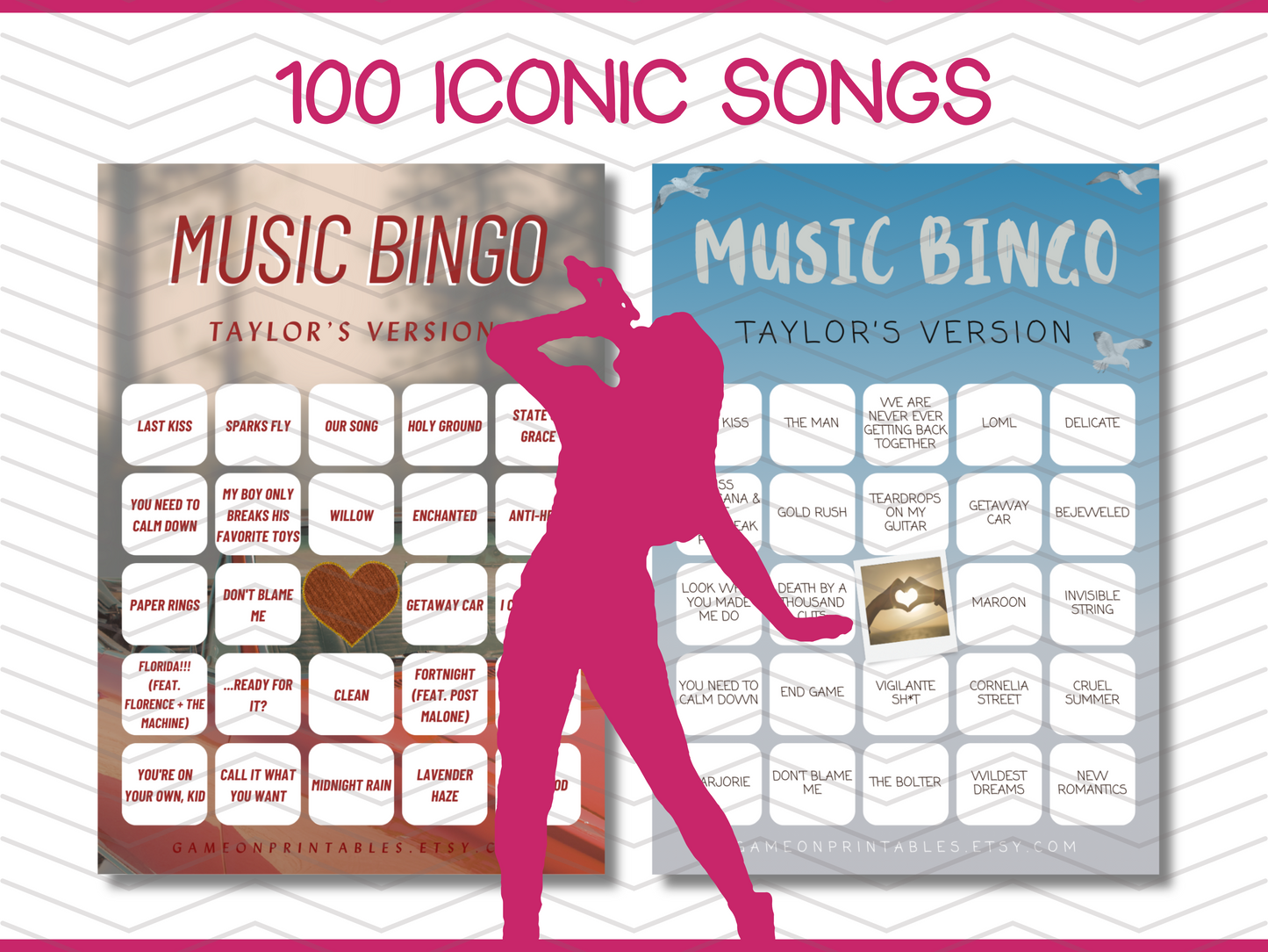 Swift Music Bingo With Playlist