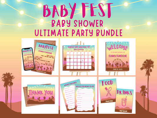 babyfest festival baby shower party bundle