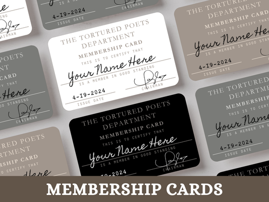 TTPD Membership Cards