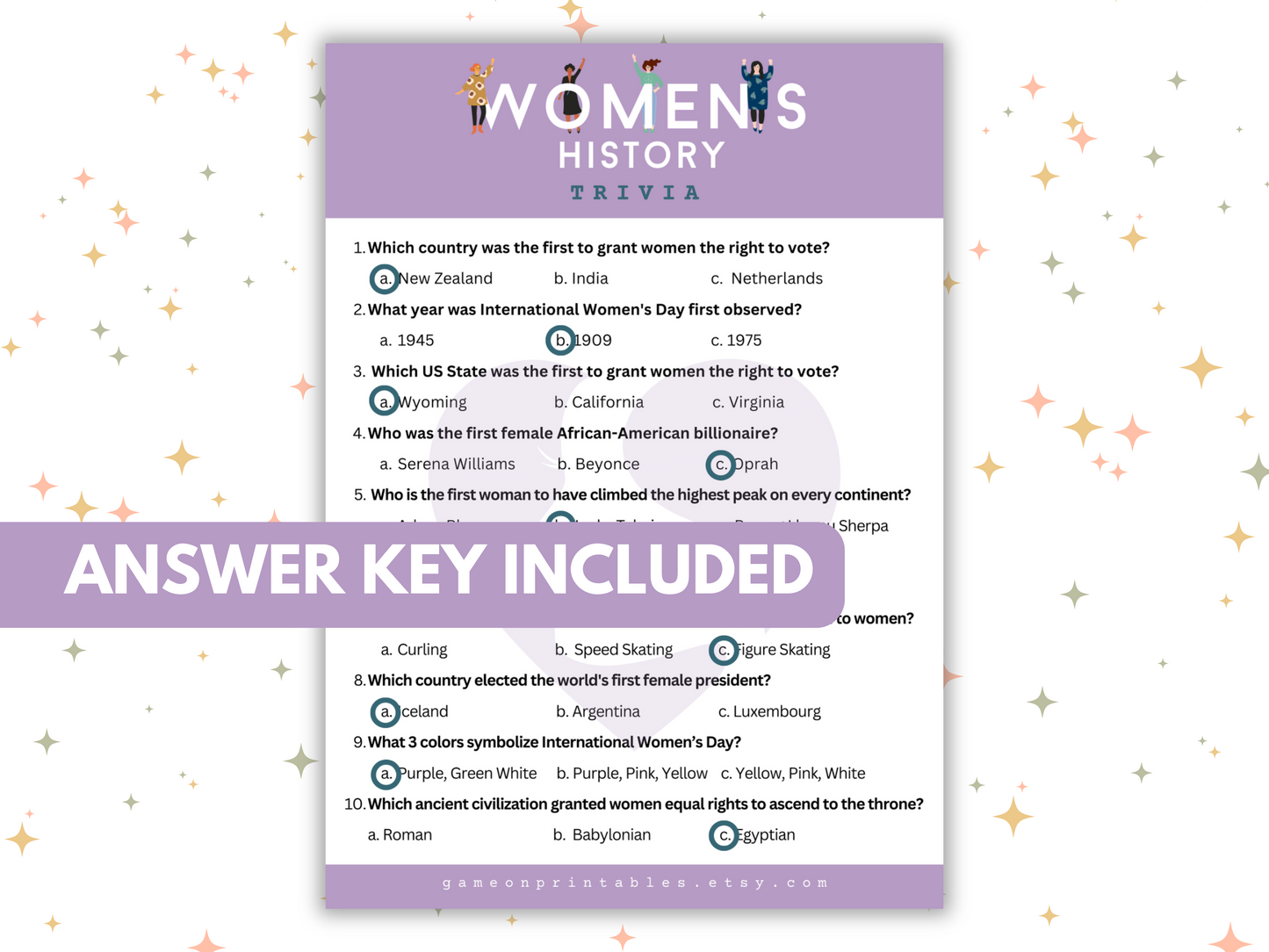 Women's History Trivia