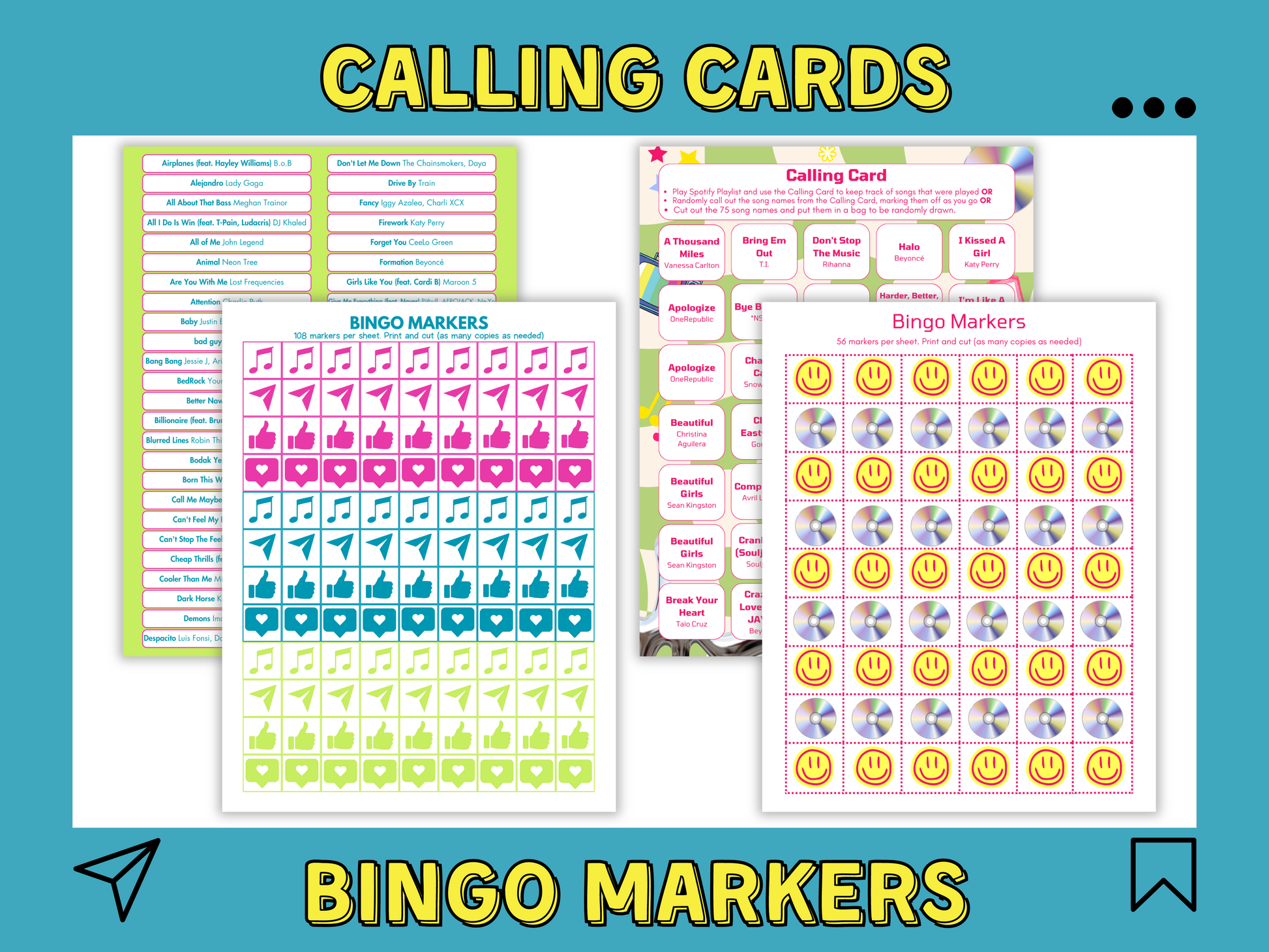 2000s and 2010s Music Bingo with Playlist Bundle