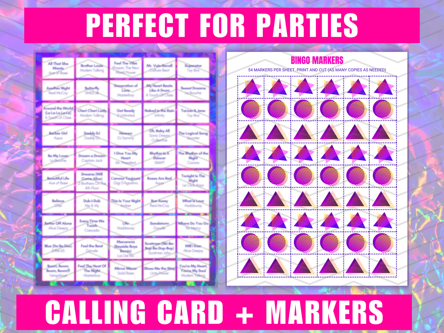 90s Eurodance Music Bingo With Playlist