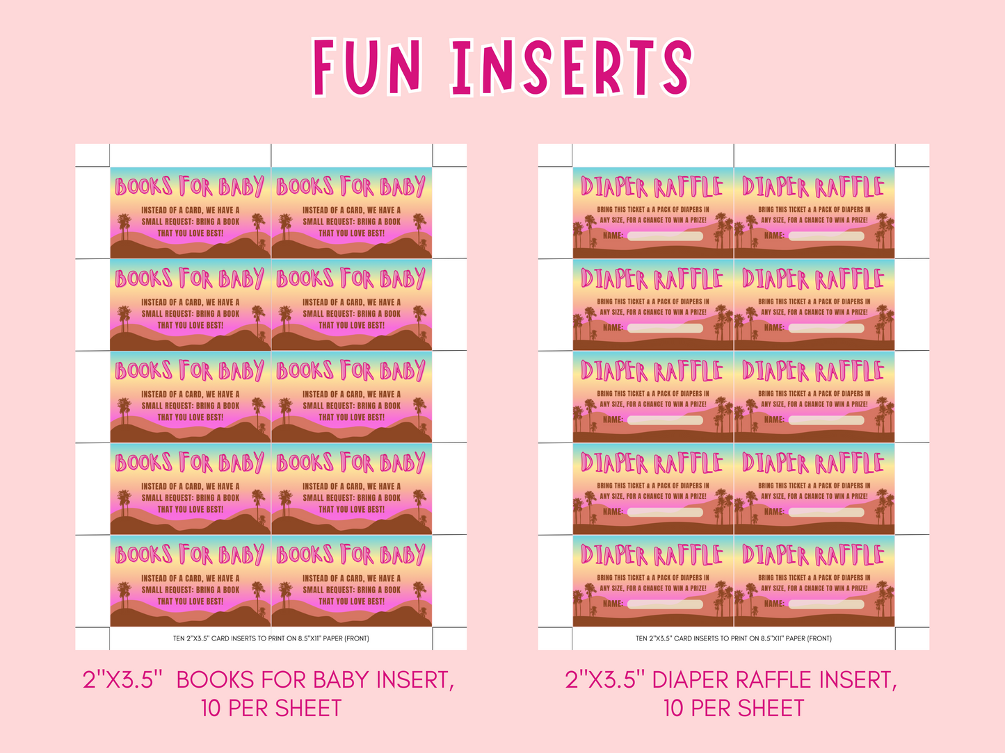 Babyfest baby shower invitation card set