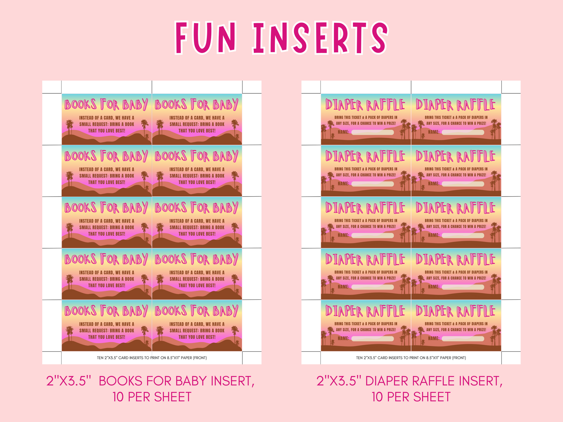 Babyfest baby shower invitation card set
