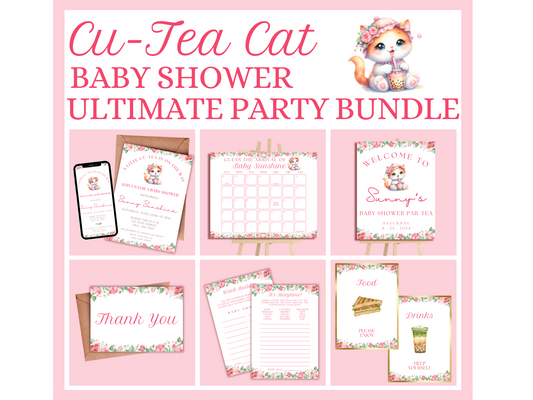 Boba Baby Shower Printable Party Bundle